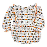 Vintage Halloween Print Knit Bubble