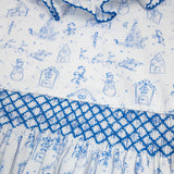 Holiday Toile Smocked Bishop Dress