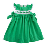 Shamrocks Smocked Green Knit Jumper