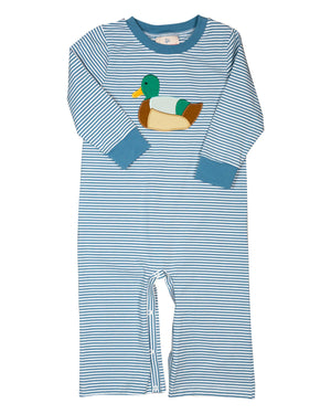 Duck Applique Striped Knit Longall
