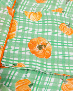 Watercolor Pumpkins Button Down Pajama Set