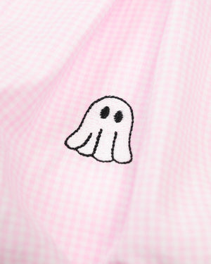 Halloween Embroidered Pink Bubble