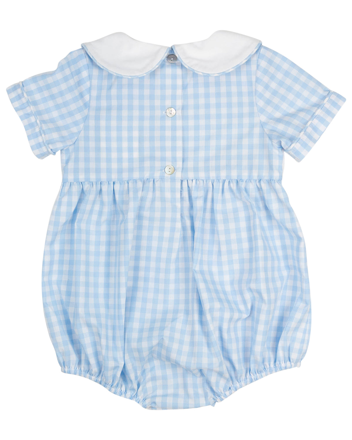 Turkeys Smocked Gingham Boy Bubble