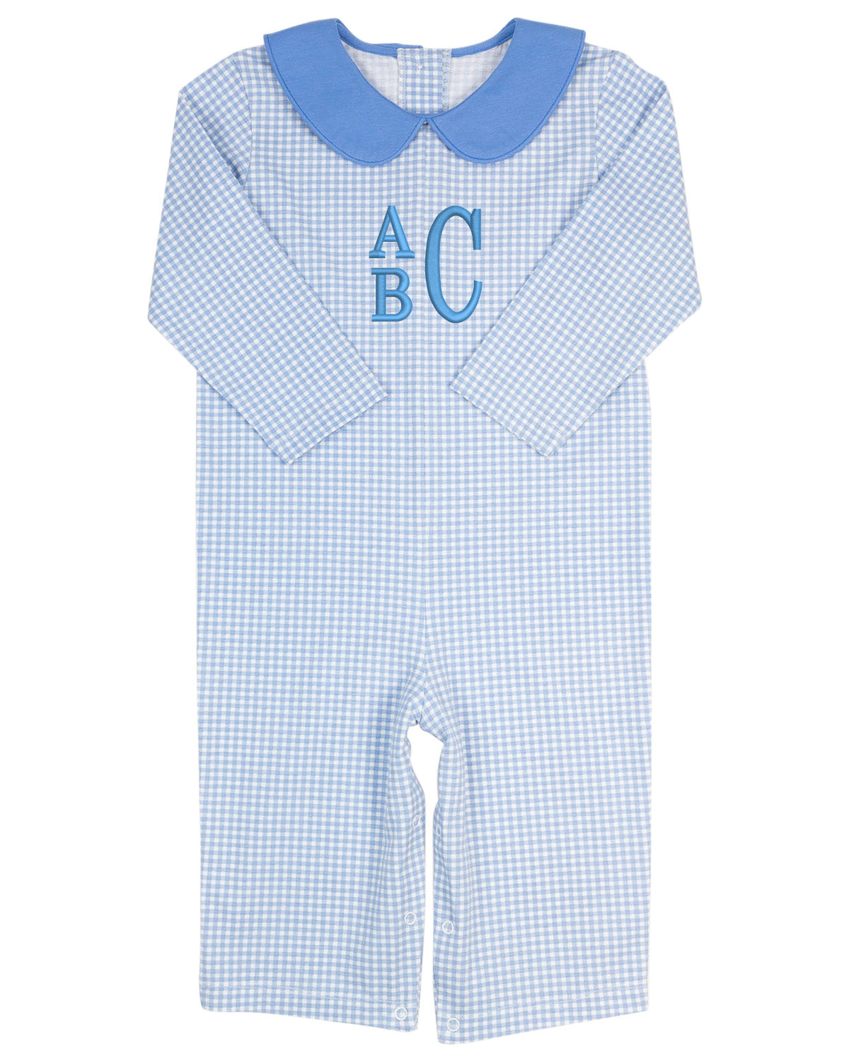 Cadet Blue Gingham Knit Longall