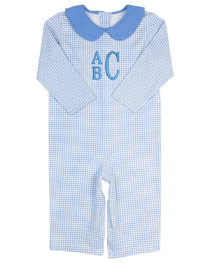 Cadet Blue Gingham Knit Longall