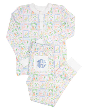 Nativity Print Pajama Set