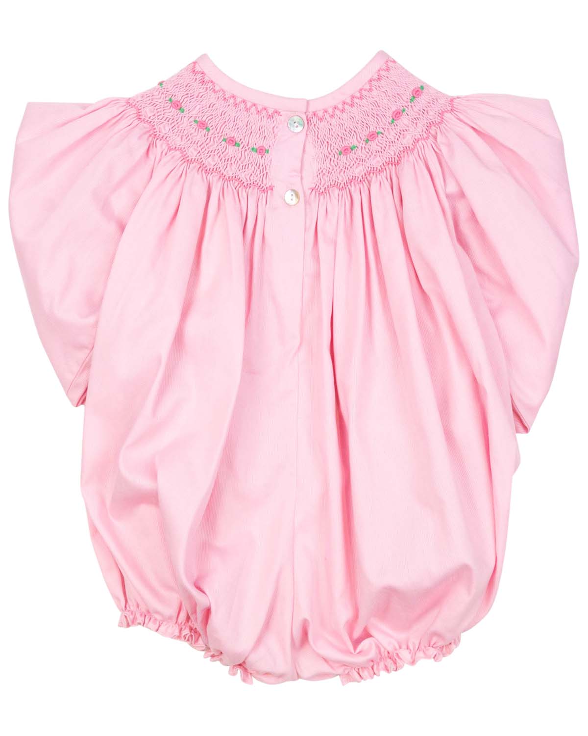 Baby Pink Smocked Bishop Bubble