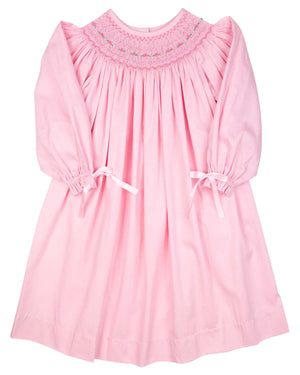 Baby Pink Smocked Bishop Dress