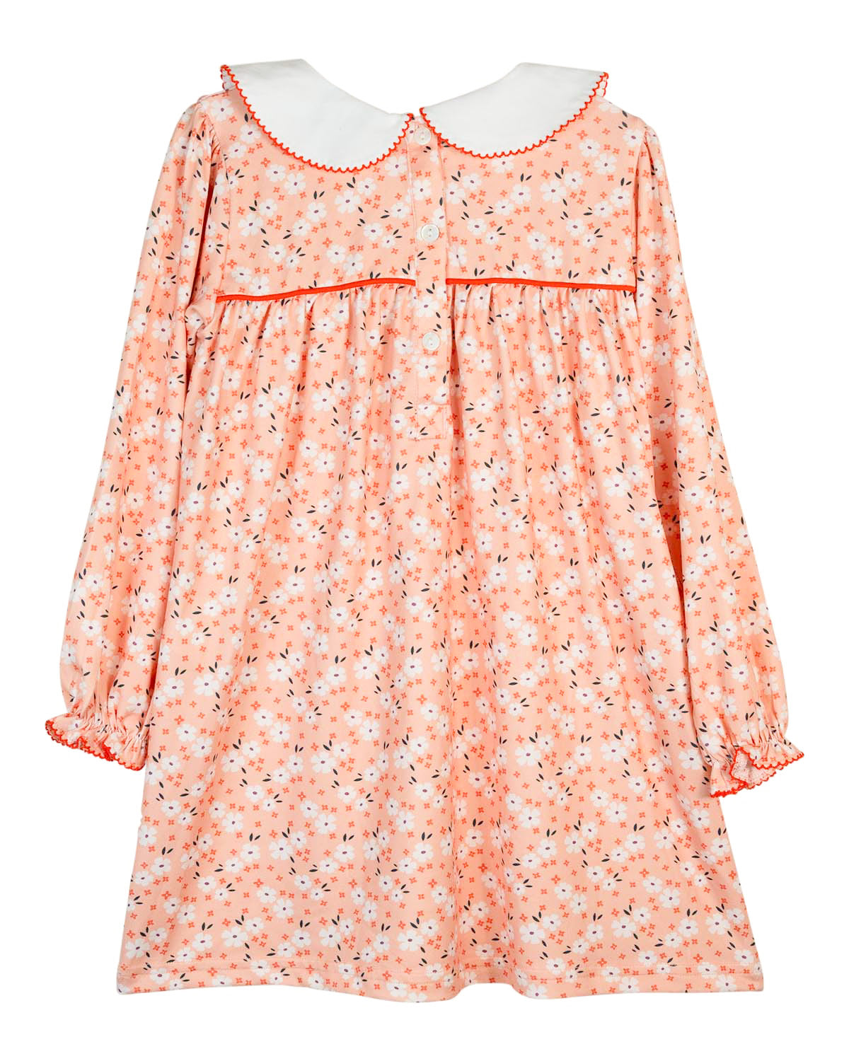 Pumpkin Applique Floral Knit Dress-FINAL SALE