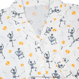 Dancing Skeleton Button Down Pajamas-FINAL SALE