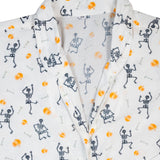 Dancing Skeleton Button Down Ladies Pajamas- FINAL SALE