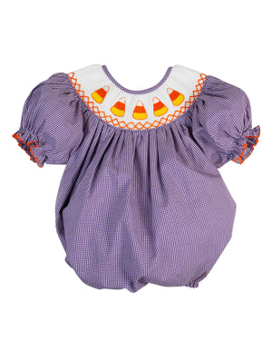 Candy Corn Smocked Bishop Bubble