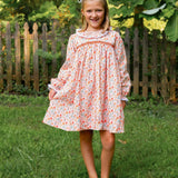 Fall Floral Smocked Dress