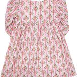 Holiday Bow Striped Dress