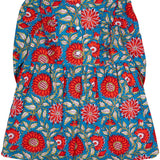 Fall Red Floral Print Dress