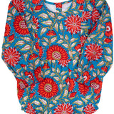 Fall Red Floral Print Bubble
