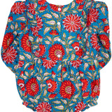 Fall Red Floral Print Bubble
