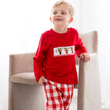 Rudolph the Reindeer Smocked Pants Set