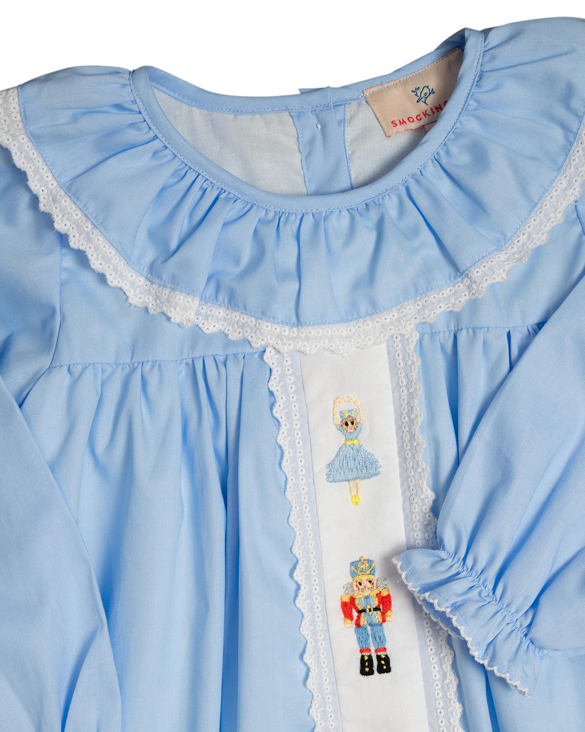 Hand Embroidered Blue Nutcracker Ballet Dress