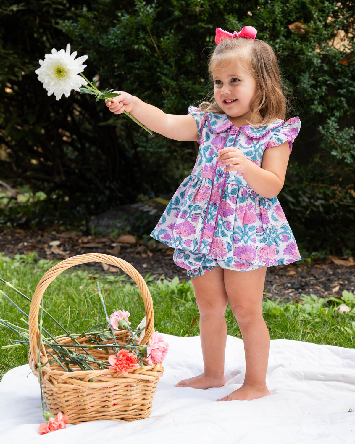 Purple and Pink Kitty Bloomer Set