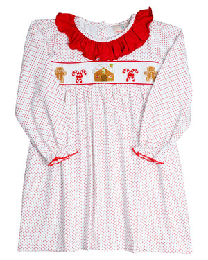 Gingerbread Candy Cane Knit Dress