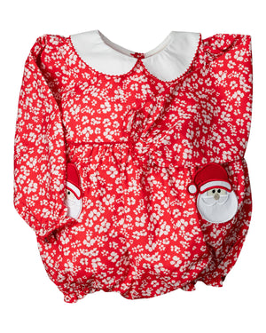 Red Floral Santa Pocket Bubble