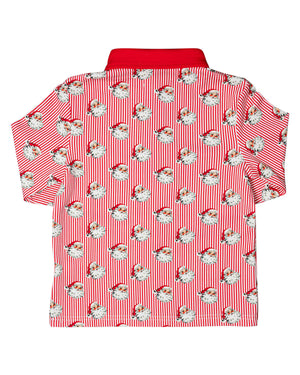 Red Striped Vintage Santa Knit Shirt