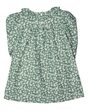 Green Ditsy Floral A-Line Dress- FINAL SALE