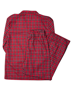 Red Tartan Plaid Loungewear for Adults
