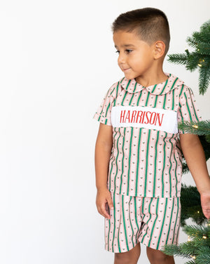 Vintage Holly Custom Name Smocked Shorts Set
