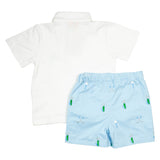 Golf Embroidered Shorts Set