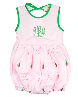 Golf Embroidered Pink Bubble