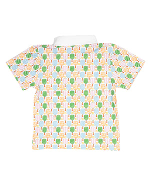 Pickleball Perfection Knit Collared Shirt