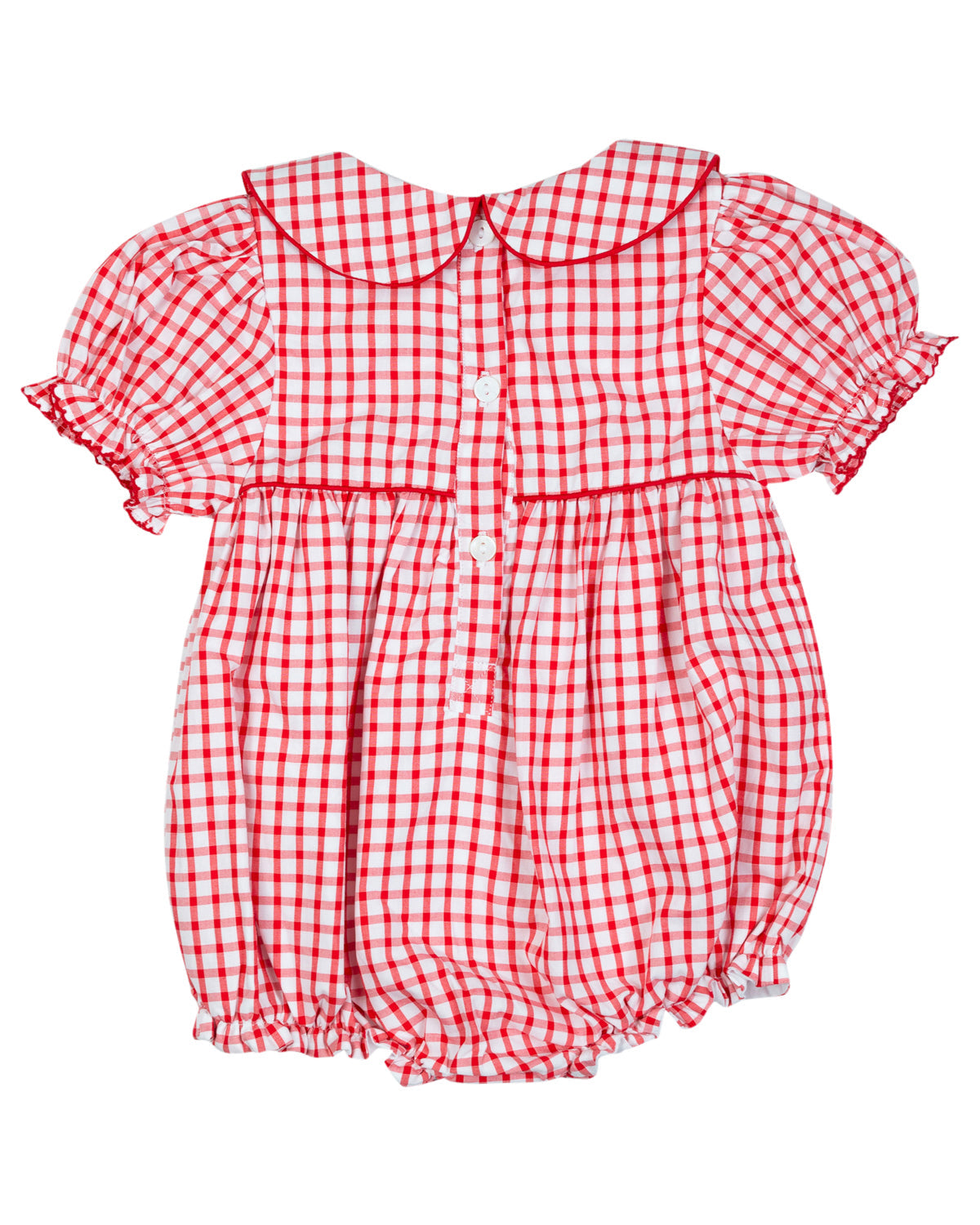 School Supplies Red Windowpane Girl Bubble-FINAL SALE