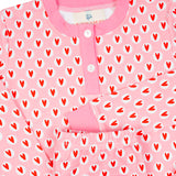 Valentine Hearts Knit Pajama Set- FINAL SALE