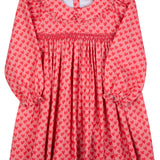 Ditsy Hearts Smocked Dress- FINAL SALE