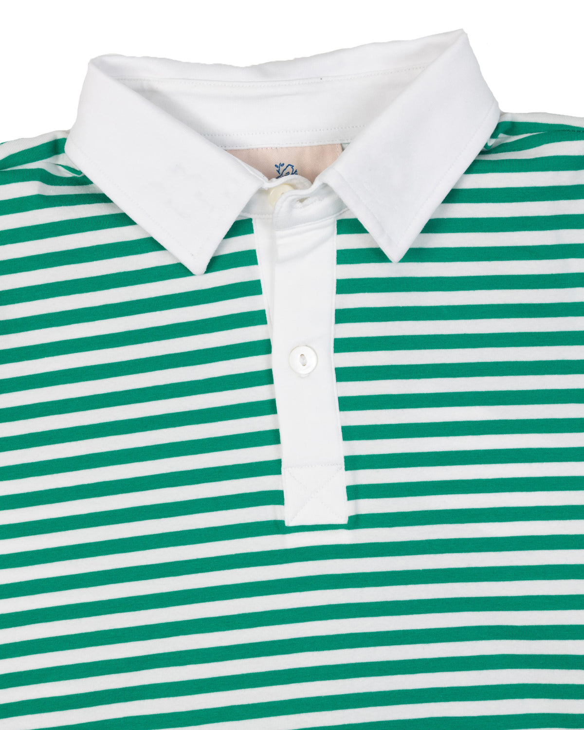 Green Striped Collared Shirt