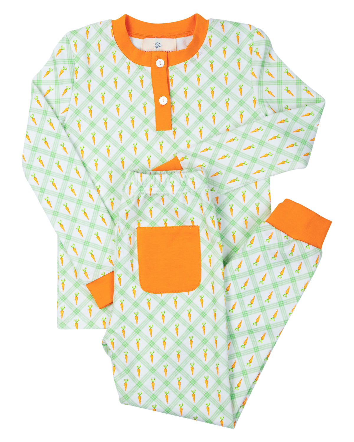 Carrot Crush Knit Pajama Set