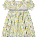 Springtime Garden Smocked Dress