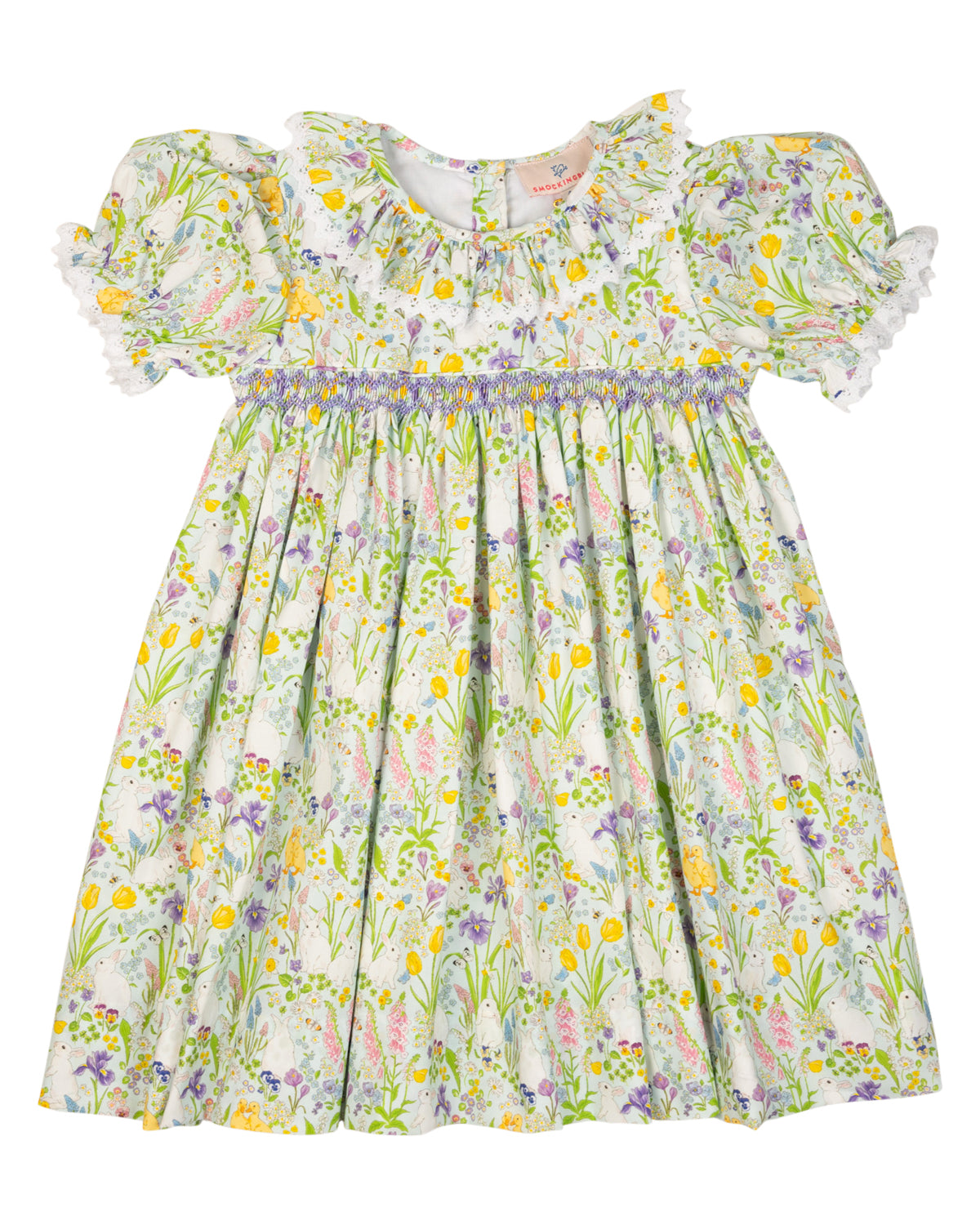 Springtime Garden Smocked Dress