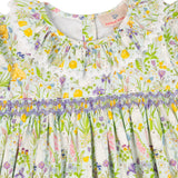 Springtime Garden Smocked Dress