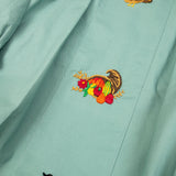 Turkey Embroidered Sage Green Bubble