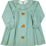 Turkey Embroidered Sage Green Dress