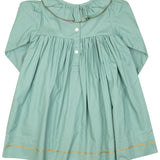 Turkey Embroidered Sage Green Dress