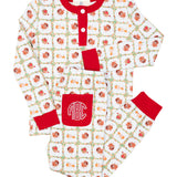 Turkey Time Tartan Knit Pajama Set