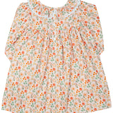 Fall Floral Smocked Dress