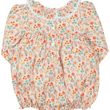 Fall Floral Smocked Bubble