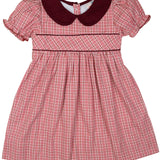 Pink and Maroon Tartan Dress