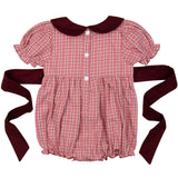 Pink and Maroon Tartan Bubble
