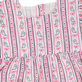 Ghost Stripe with Silver Lurex Dress